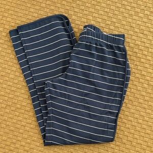 Lake Pajamas Navy Striped Pajama Pants NEW Small Tall